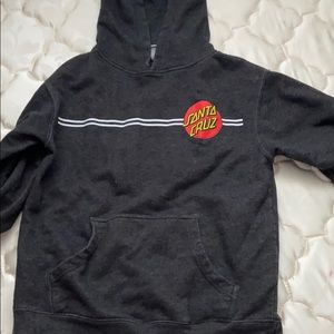 dark grey santa cruz sweatshirt